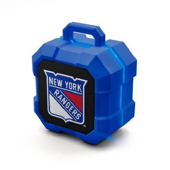NHL New York Rangers Speaker Wireless Bluetooth Shockbox LED Light Portable - Picture 1 of 3